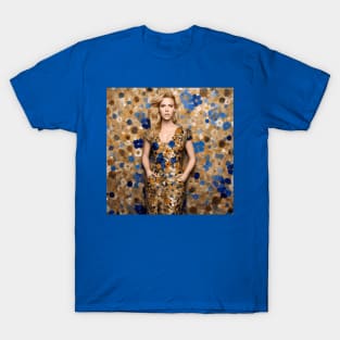 Beautiful Woman in a Flower Dress After Klimt T-Shirt